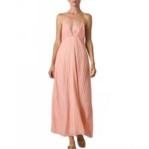 NEW THIERRY COLSON bahia maxi dress in dawn pink